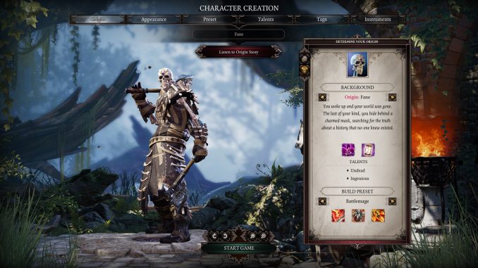 Character Creation